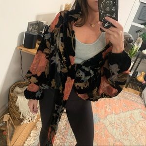 Vici Blue Blush Wrap Tie Top